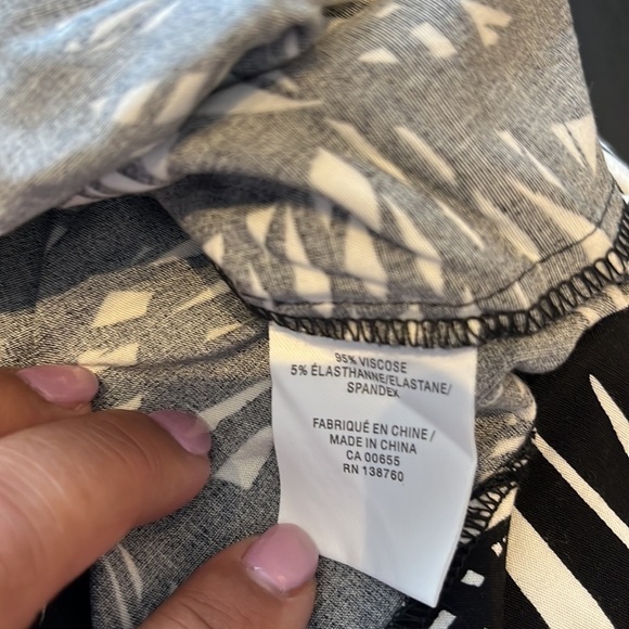 Rietman‘s tropical sleeveless dress black and white size medium back zipper - Picture 5 of 9